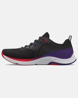 NEW UNDER ARMOUR women's hovr omnia iwd sneaker in black/grey/purple